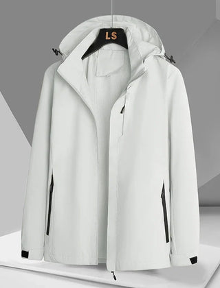 Men's Weatherproof Hooded Jacket Relaxed Fit Full-Zip Casual Outdoor
