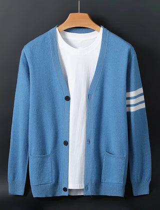 Men's Cardigan Sweater Open Front Relaxed Fit Cozy Layering