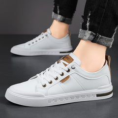 Men's Casual Two-Tone Sneakers Lace-Up Stylish Everyday Footwear