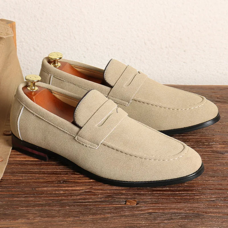 Men's Stylish Slip-On Loafers Casual Everyday Versatile Footwear