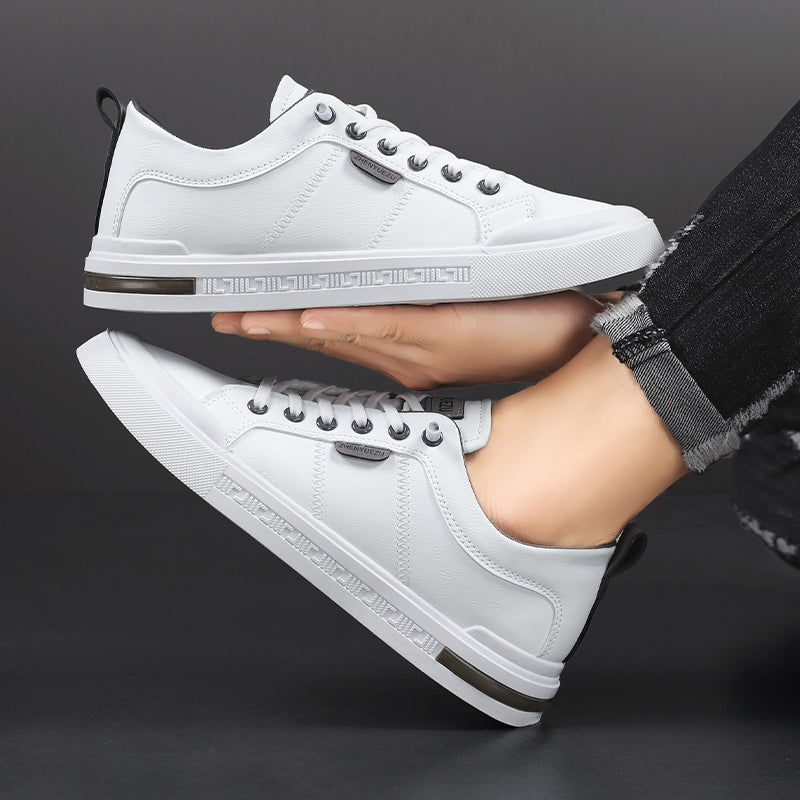 Men's Casual Two-Tone Sneakers Lace-Up Stylish Everyday Footwear