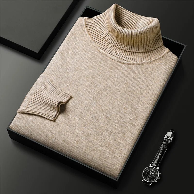 Men's Cozy Knit Sweater Long Sleeve Crew Neck Relaxed Fit Casual