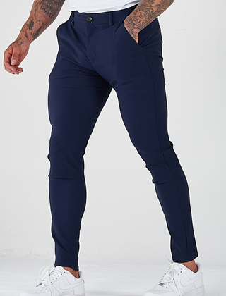 Men's Tailored Pants Slim Fit Classic Style Versatile Everyday Wear