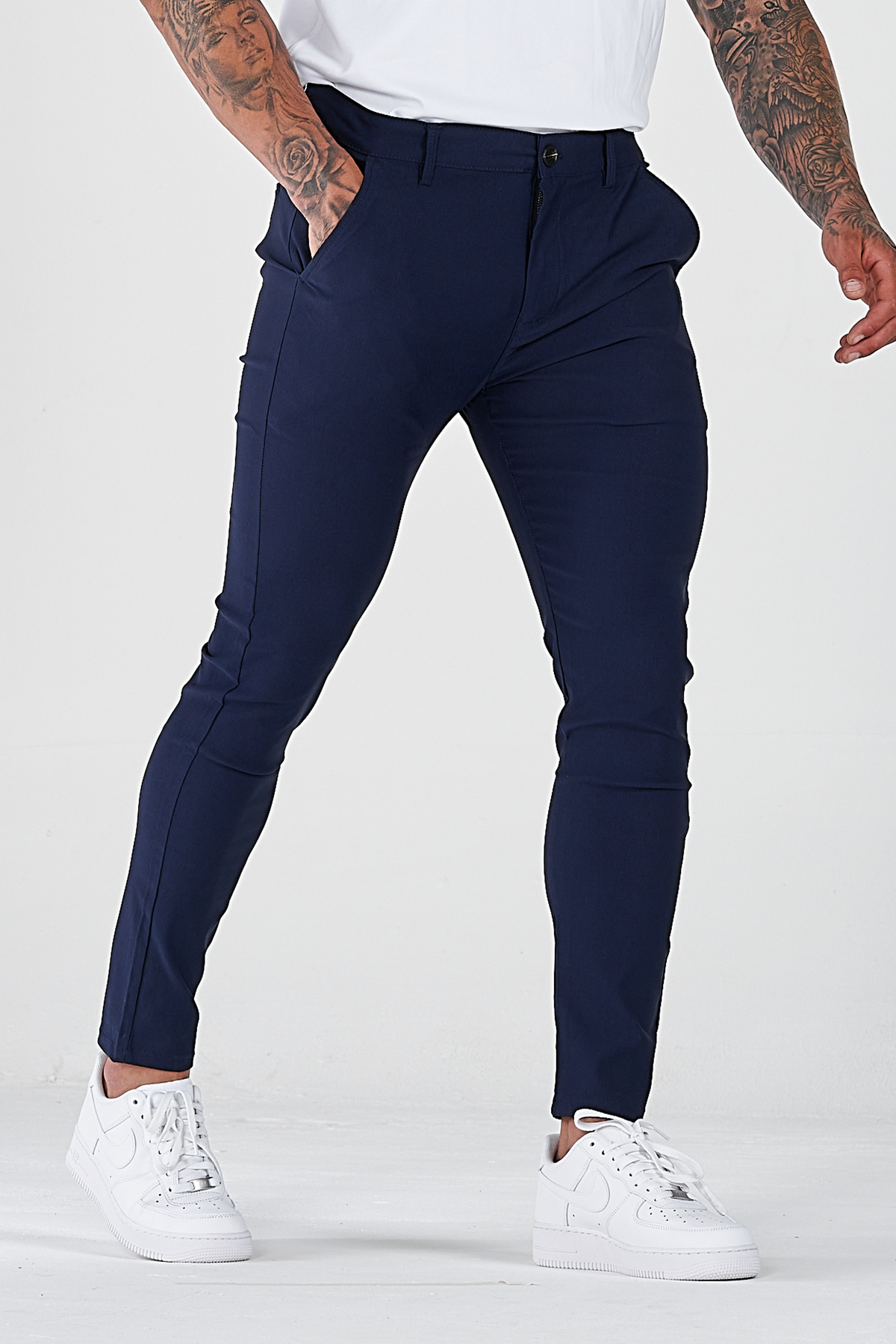Men's Tailored Pants Slim Fit Classic Style Versatile Everyday Wear