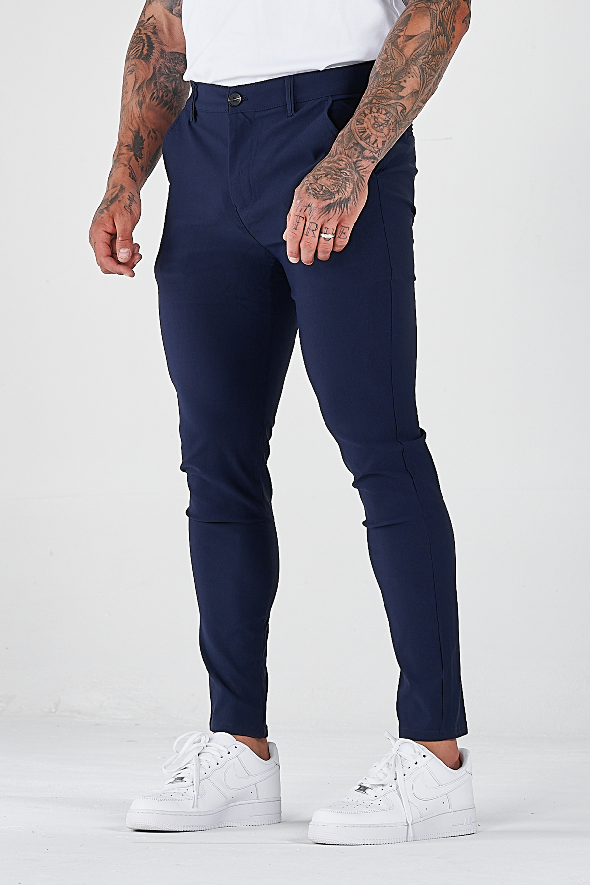 Men's Tailored Pants Slim Fit Classic Style Versatile Everyday Wear