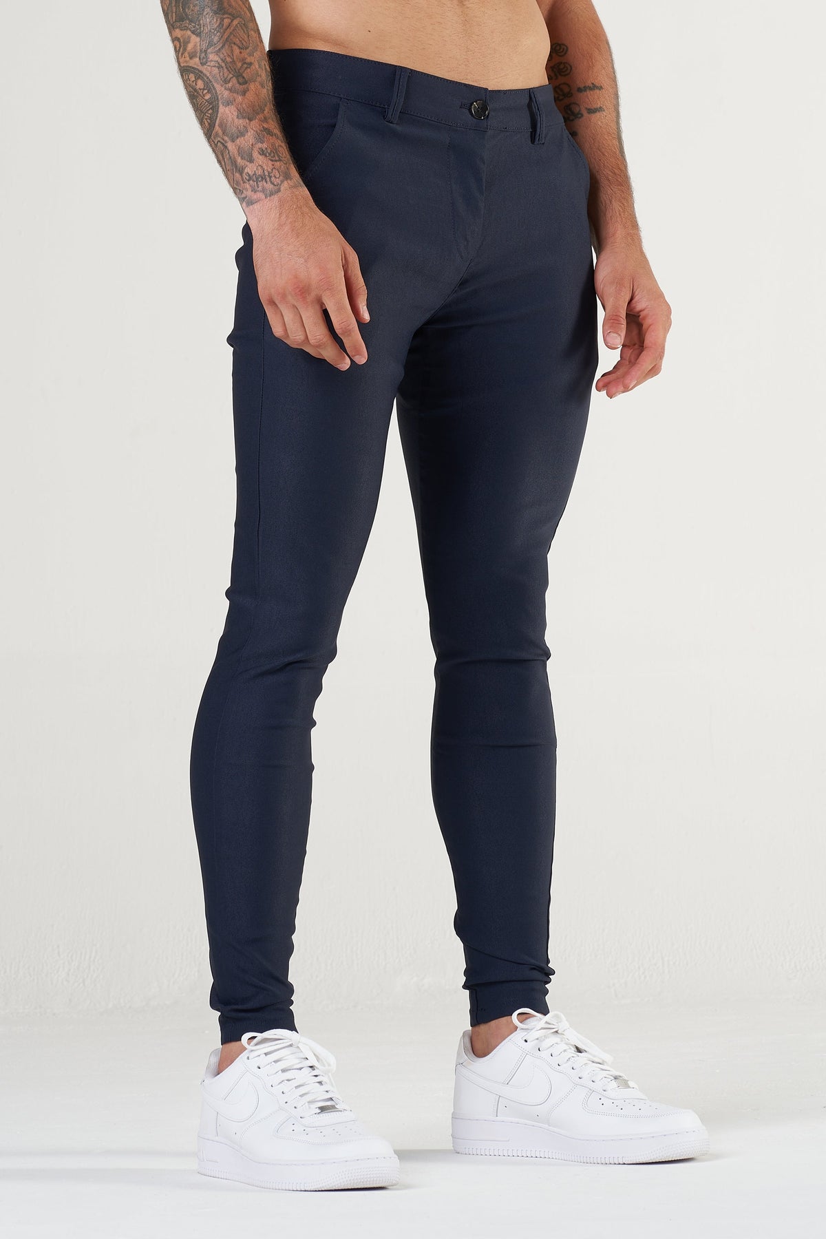 Men's Tailored Pants Slim Fit Classic Style Versatile Everyday Wear