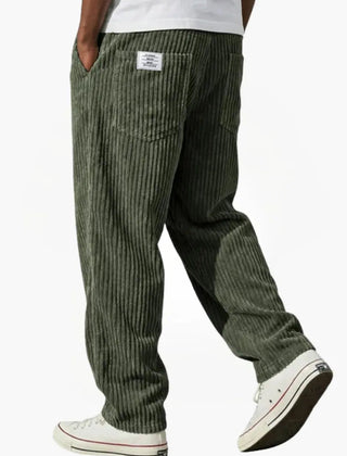 Men's Relaxed Fit Corduroy Pants Smart Everyday Versatile Casual