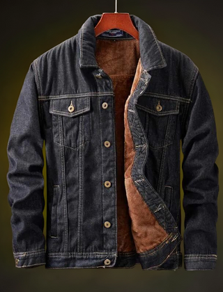 Men's Casual Fleece Jacket Relaxed Fit Long Sleeve Zip-Up Everyday Wear