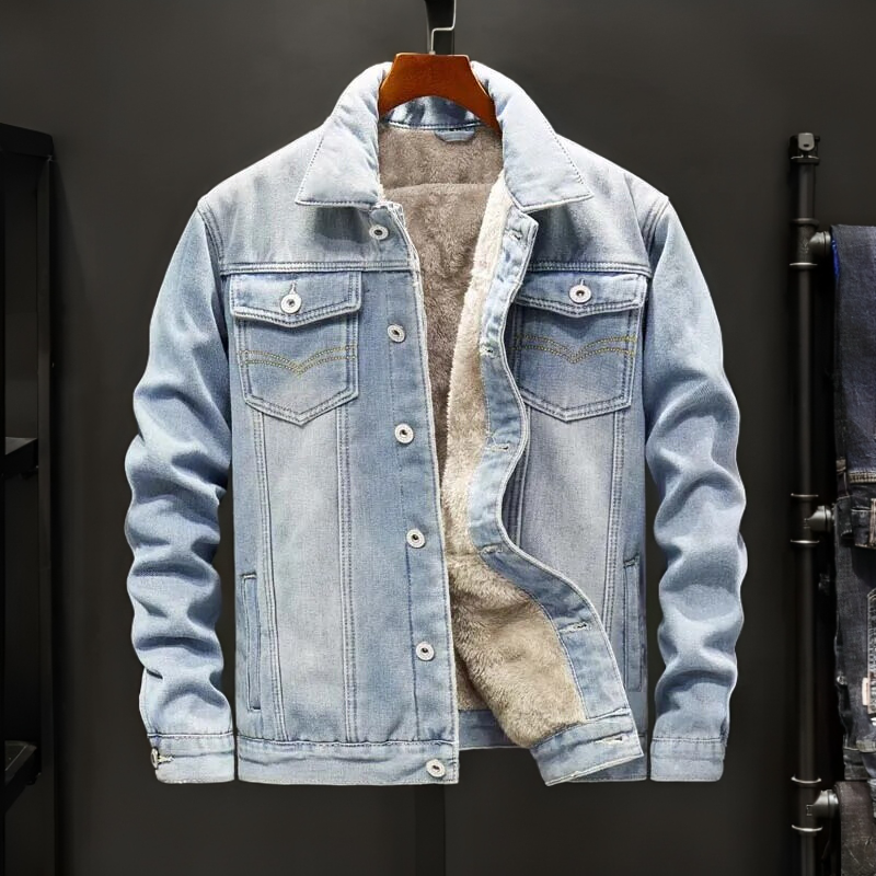 Men's Casual Fleece Jacket Relaxed Fit Long Sleeve Zip-Up Everyday Wear