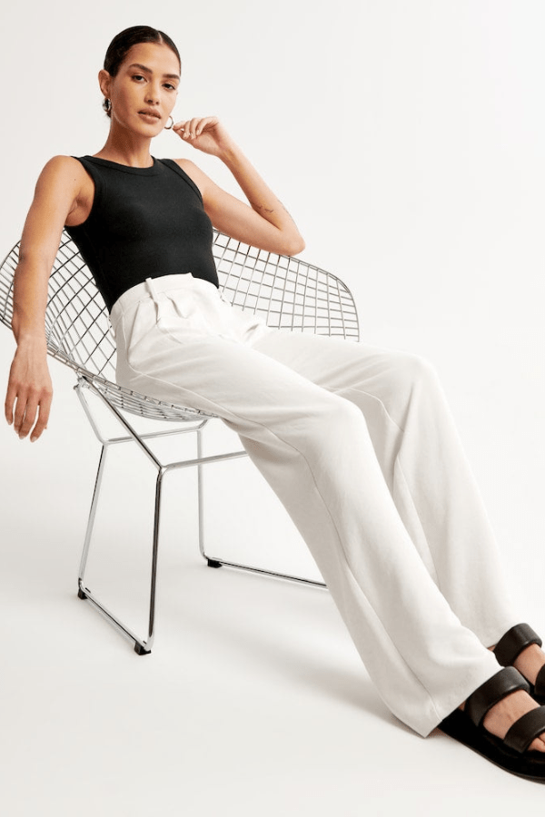 Women's Tailored Dress Pants Slim Fit Elegant Versatile Office Chic