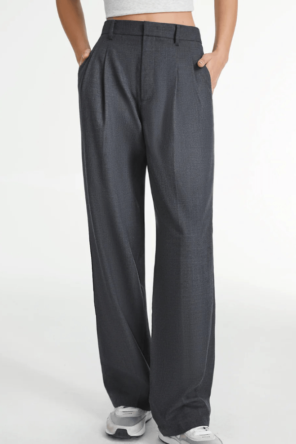 Women's Tailored Dress Pants Slim Fit Elegant Versatile Office Chic