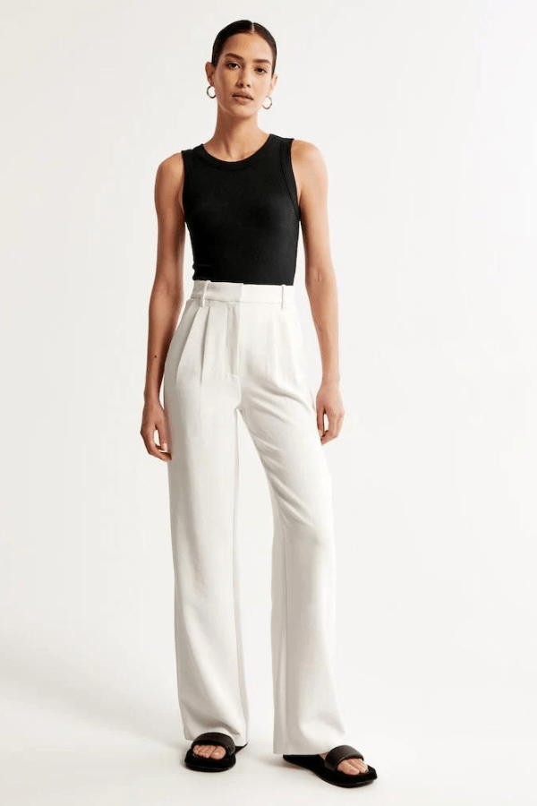 Women's Tailored Dress Pants Slim Fit Elegant Versatile Office Chic