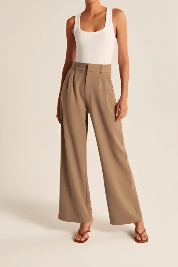 Women's Tailored Dress Pants Slim Fit Elegant Versatile Office Chic