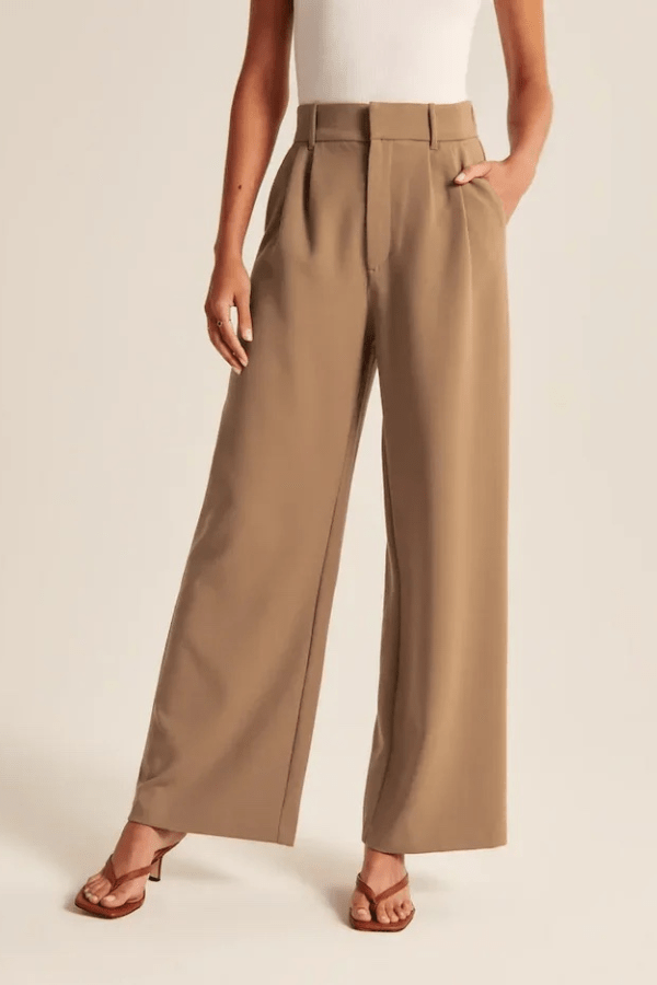 Women's Tailored Dress Pants Slim Fit Elegant Versatile Office Chic
