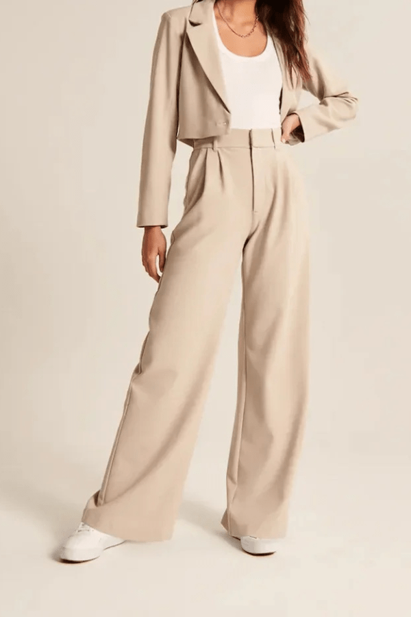 Women's Tailored Dress Pants Slim Fit Elegant Versatile Office Chic