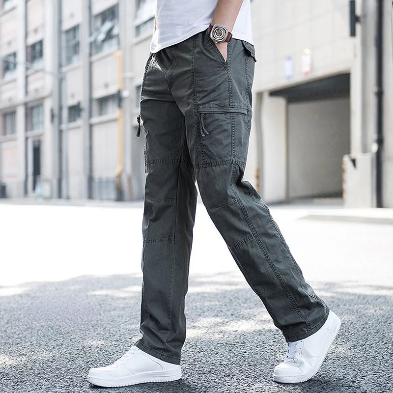 Men's Cargo Pants Relaxed Fit Multi-Pocket Utility Stylish Everyday Wear