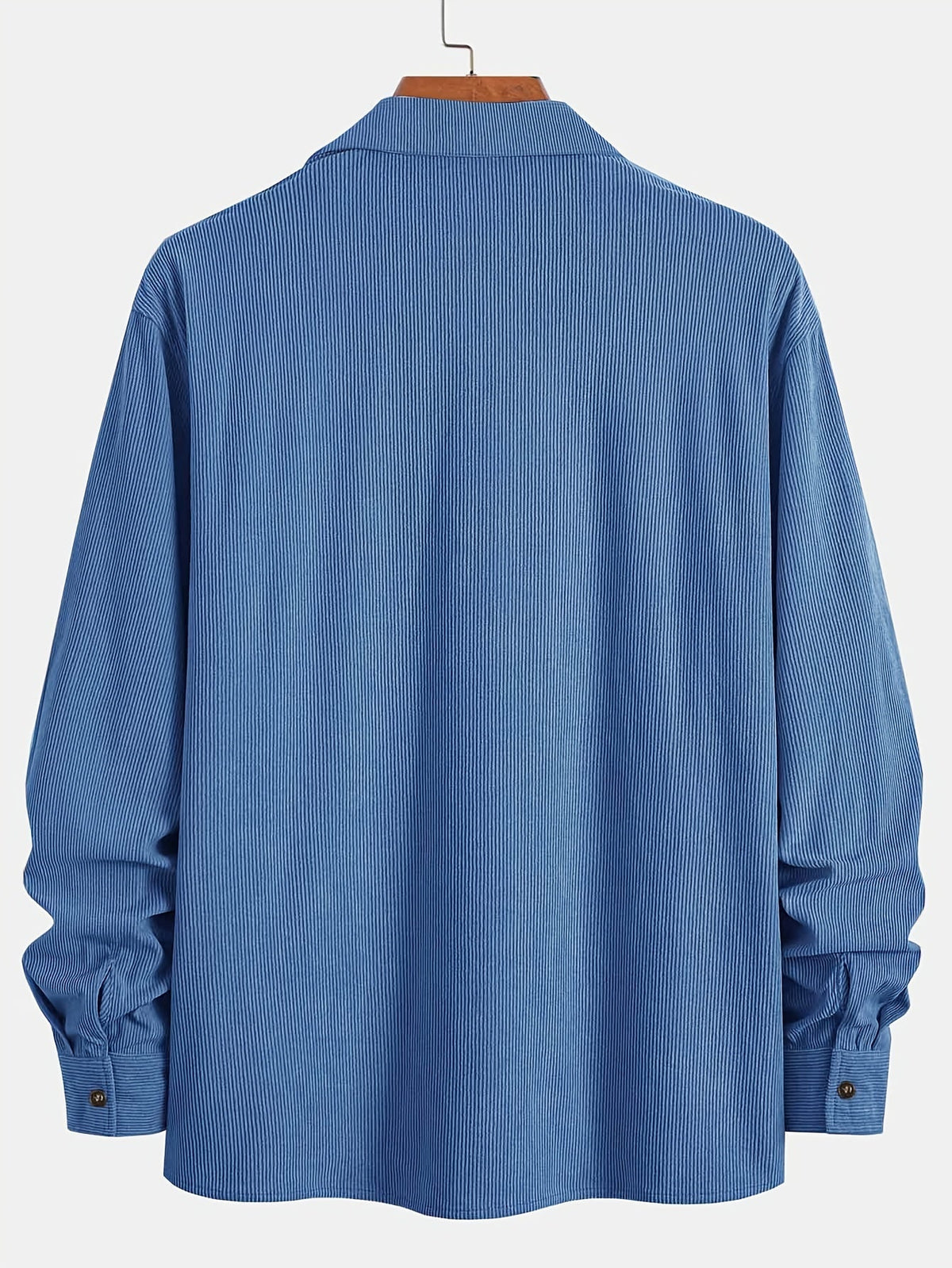 Men's Long-Sleeve Overshirt Button-Up Pocketed Casual Everyday Style