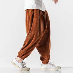 Men's Casual Corduroy Pants Relaxed Fit Straight Leg Everyday Style