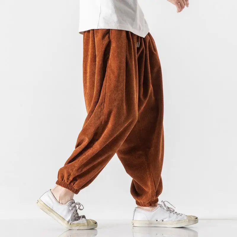 Men's Casual Corduroy Pants Relaxed Fit Straight Leg Everyday Style