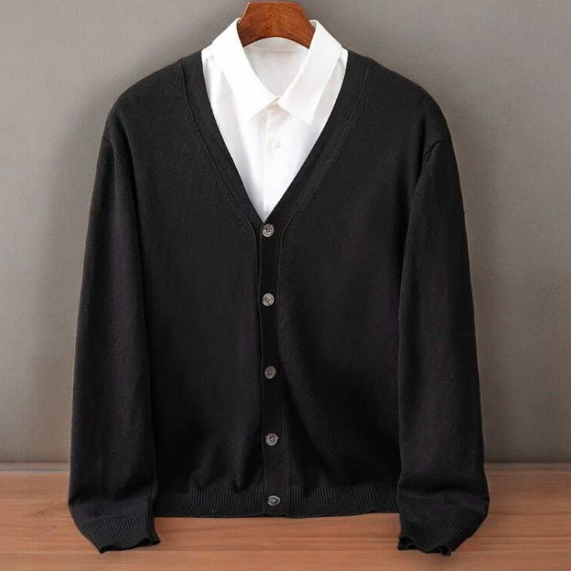 Men's Cozy Open Front Cardigan Long Sleeve Relaxed Fit Layering Everyday