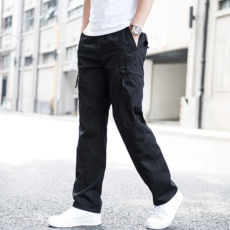 Men's Cargo Pants Relaxed Fit Multi-Pocket Utility Stylish Everyday Wear