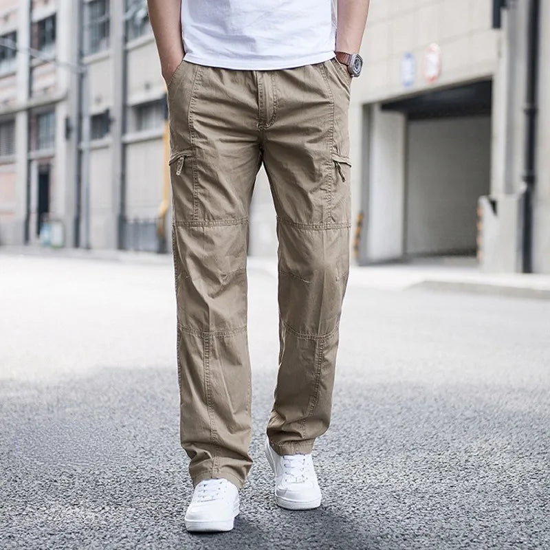 Men's Cargo Pants Relaxed Fit Multi-Pocket Utility Stylish Everyday Wear