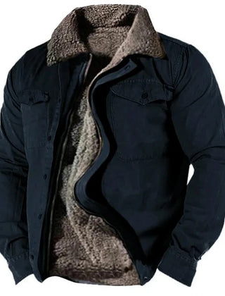 Men's Classic Western Jacket Relaxed Fit Long Sleeve Button Closure Casual
