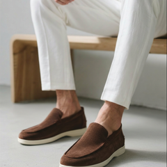 Men's Suede Loafers Slip-On Classic Stylish Versatile Everyday Footwear