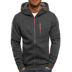 Men's Casual Zip-Up Hoodie Relaxed Fit Long Sleeve Everyday Layering