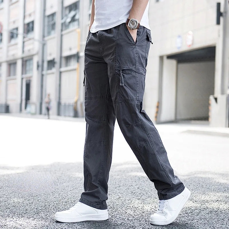 Men's Cargo Pants Relaxed Fit Multi-Pocket Utility Stylish Everyday Wear