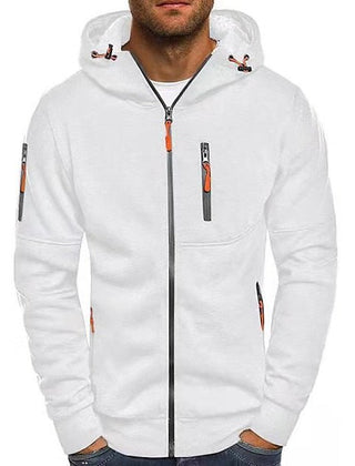 Men's Casual Zip-Up Hoodie Relaxed Fit Long Sleeve Everyday Layering