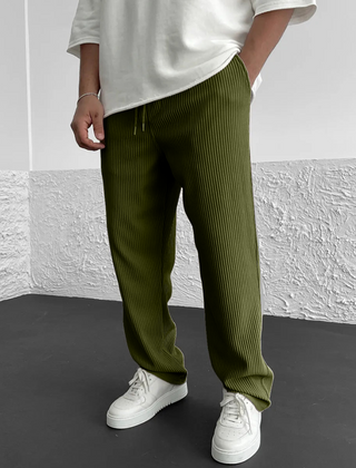 Men's Relaxed Knit Pants Casual Fit Comfortable Everyday Lounge Wear