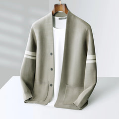 Men's Cardigan Sweater Button-Up Long Sleeve Casual Layering Everyday