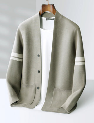 Men's Cardigan Sweater Button-Up Long Sleeve Casual Layering Everyday