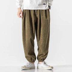 Men's Casual Corduroy Pants Relaxed Fit Straight Leg Everyday Style
