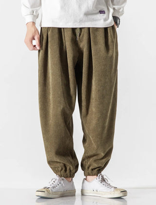 Men's Casual Corduroy Pants Relaxed Fit Straight Leg Everyday Style