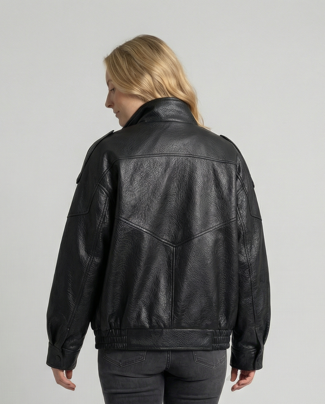 Women's Biker Jacket Notch Lapel Asymmetrical Closure Casual Everyday