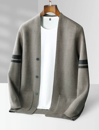 Men's Cardigan Sweater Button-Up Long Sleeve Casual Layering Everyday