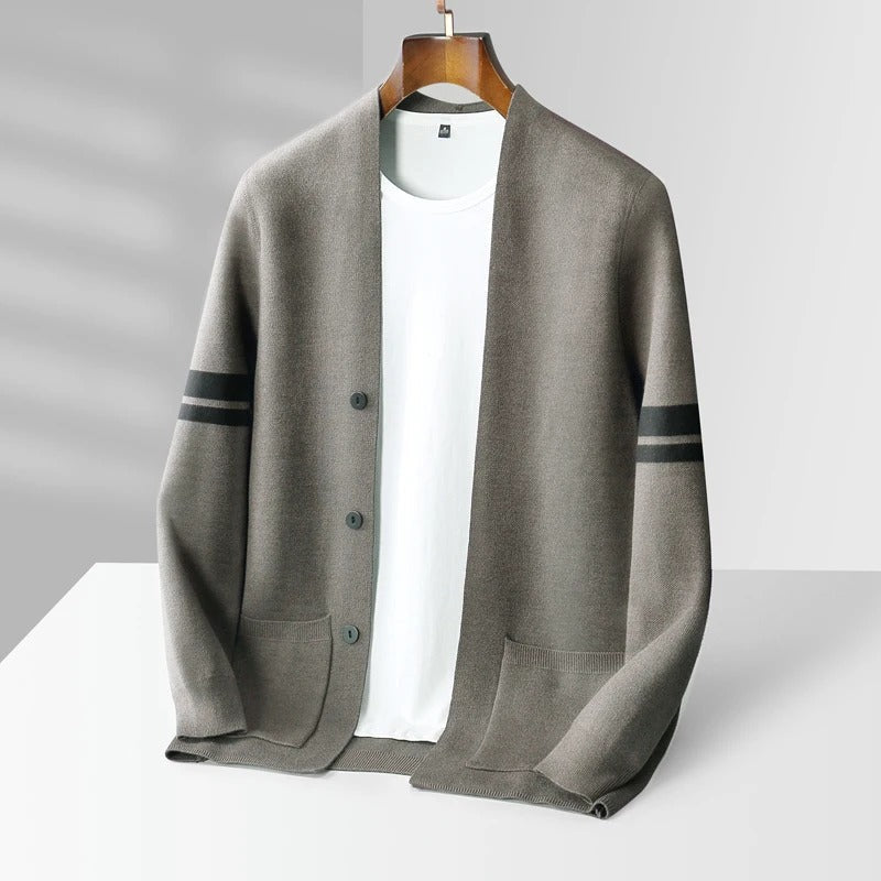 Men's Cardigan Sweater Button-Up Long Sleeve Casual Layering Everyday