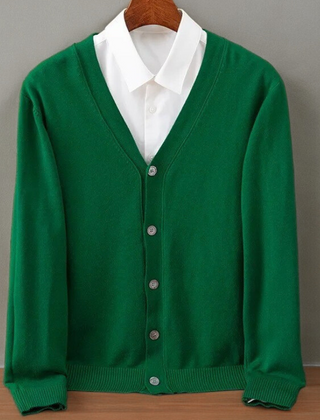 Men's Cozy Open Front Cardigan Long Sleeve Relaxed Fit Layering Everyday