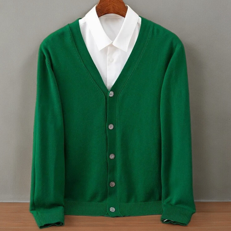 Men's Cozy Open Front Cardigan Long Sleeve Relaxed Fit Layering Everyday