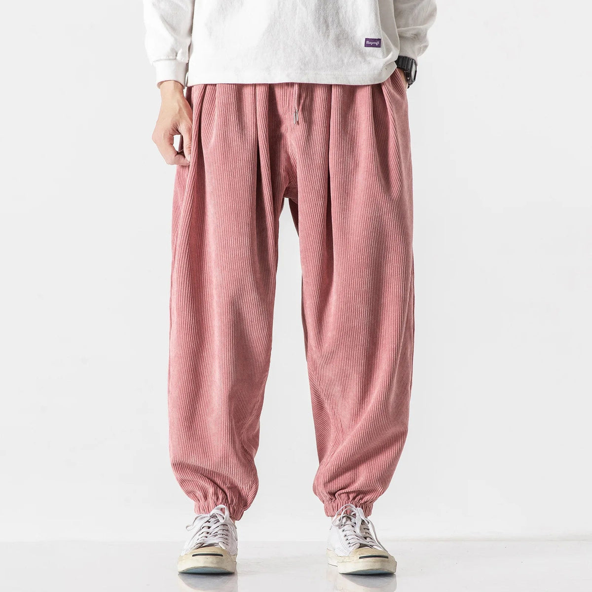 Men's Casual Corduroy Pants Relaxed Fit Straight Leg Everyday Style