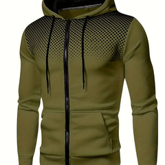 Men's Classic Thermal Hoodie Relaxed Fit Long Sleeve Casual Streetwear
