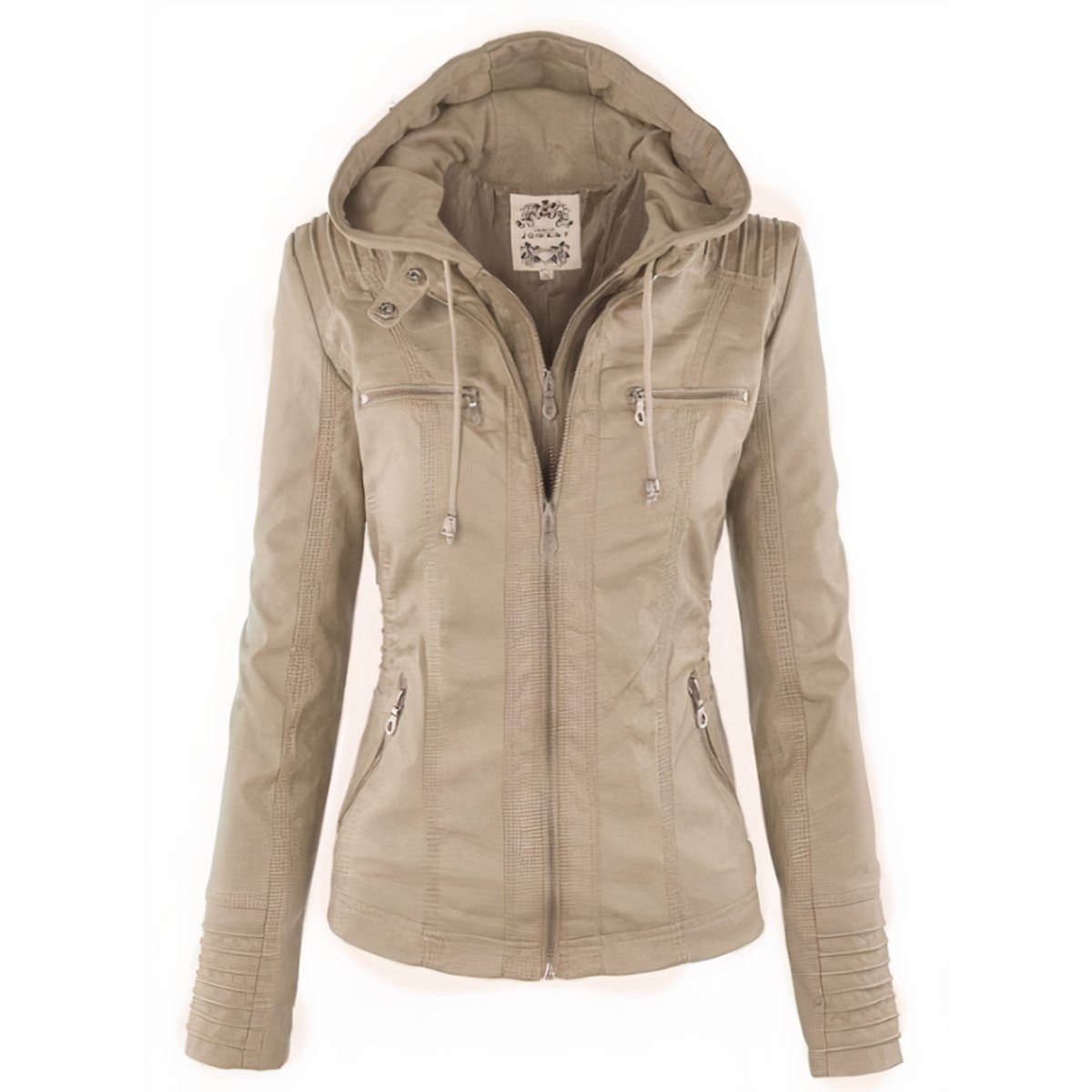 Women's Hooded Zip-Up Jacket Modern Fit Casual Everyday Layering
