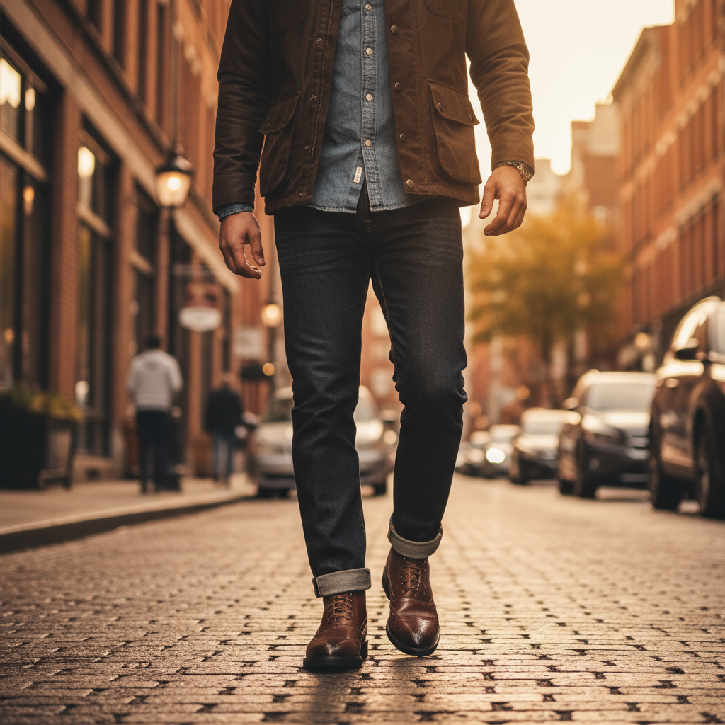 Men's Stylish Ankle Boots Classic Design Zip Front Casual Everyday