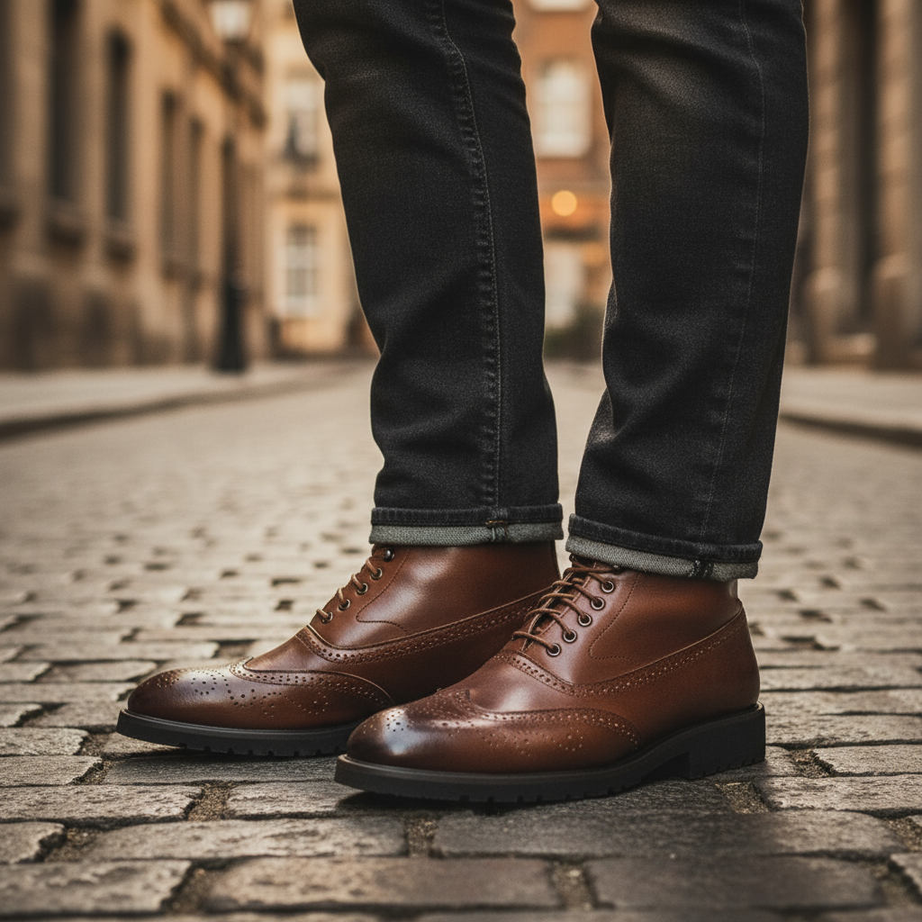 Men's Stylish Ankle Boots Classic Design Zip Front Casual Everyday