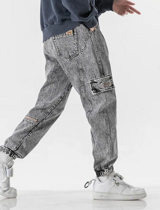 Men's Cargo Joggers Relaxed Fit Utility Pockets Casual Everyday Wear