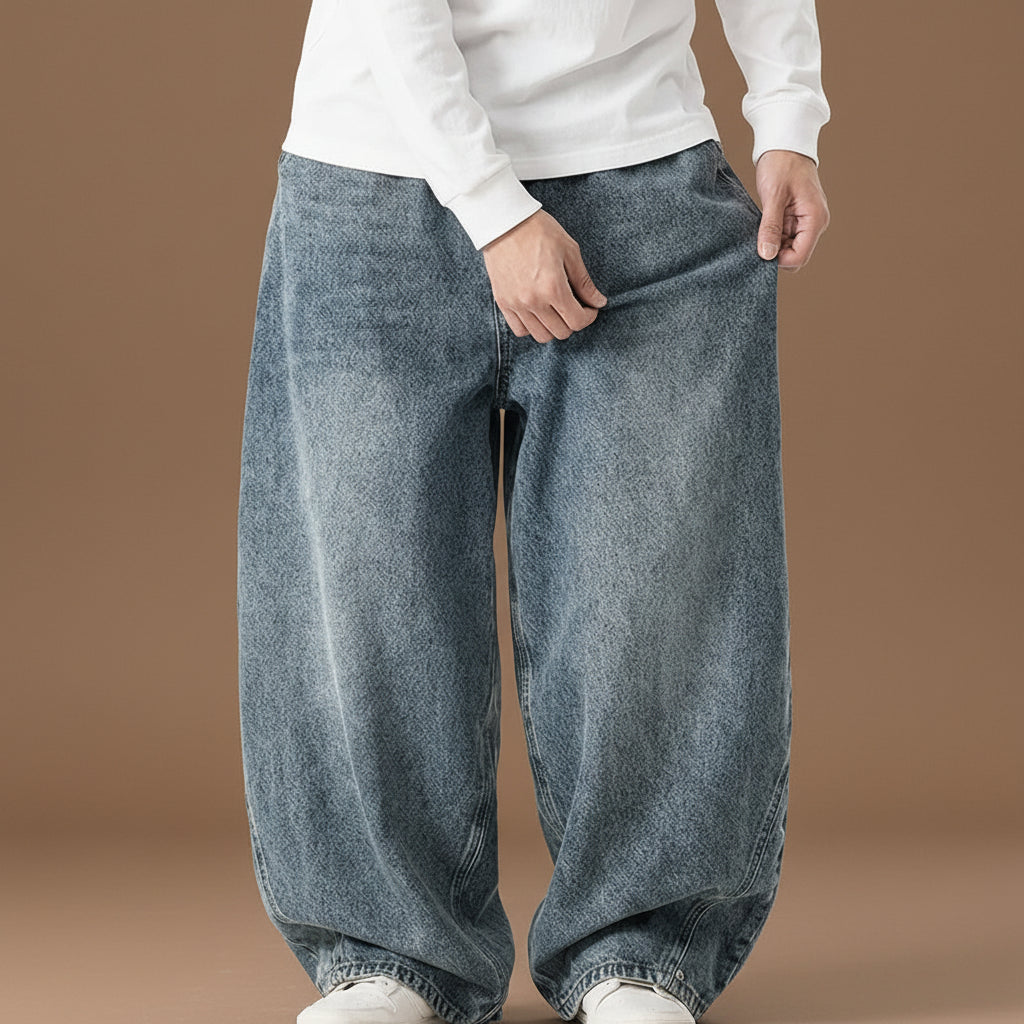 Men's Baggy Pants Relaxed Fit Casual Everyday Wear