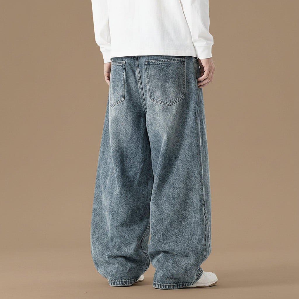 Men's Baggy Pants Relaxed Fit Casual Everyday Wear