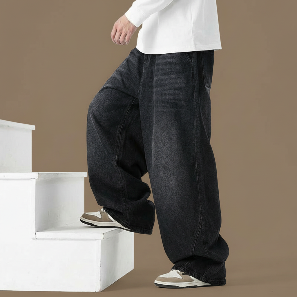 Men's Baggy Pants Relaxed Fit Casual Everyday Wear